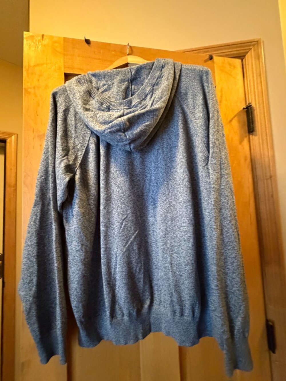Old Navy Men's Raglan Sweater Hoodie XXL Charcoal Gray - Picture 5 of 8